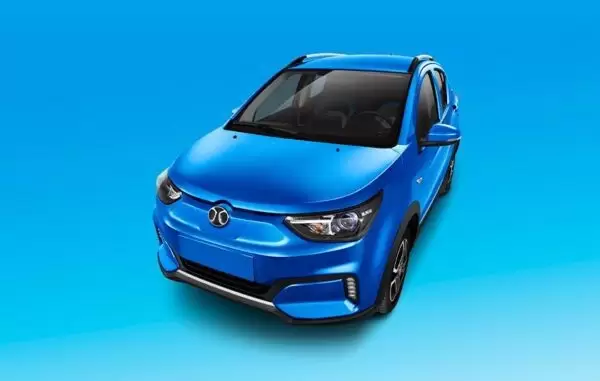 1st Generation BAIC EC3 EV hatchback full front view
