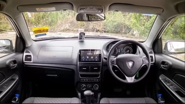 3rd Generation Proton Saga Sedan front cabin interior view