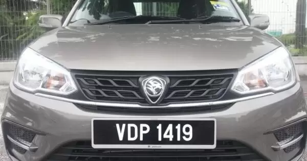 3rd Generation Proton Saga Sedan front close view