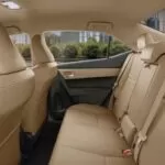11th generation Toyota corolla Altis Grande sedan rear seats view