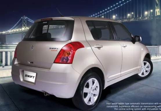 1st generation suzuki swift hatchback side rear view