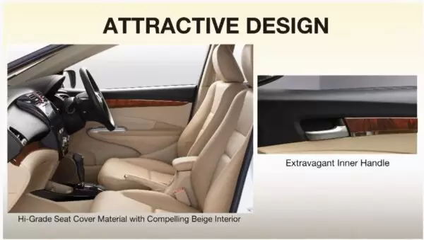 5th Generation Honda City Sedan interior design