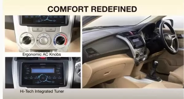 5th Generation Honda City Sedan interior features