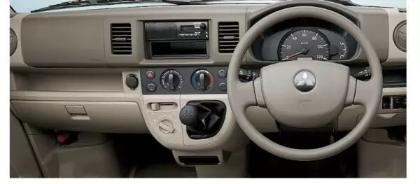 8th Generation Mitsubishi mini cab dashboard view