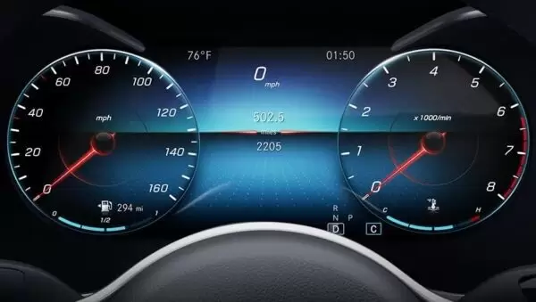 W205 Mercedes Benz C300 Sedan instrument cluster