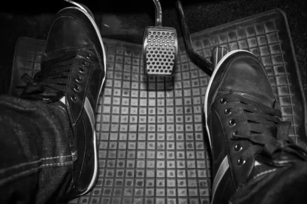 Never rest your foot on the Clutch pedal Never rest your foot on the Clutch pedal