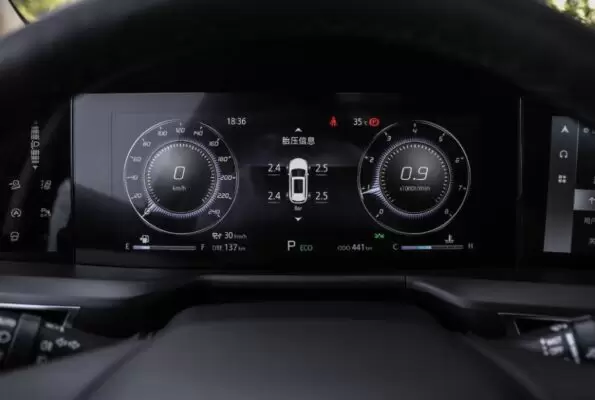 2nd generation cs75 suv instrument cluster view