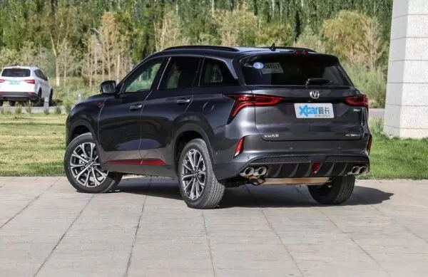 2nd generation cs75 suv side rear view