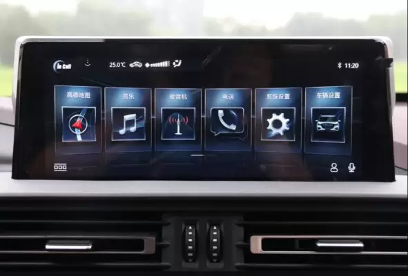 1st generation changan f70 pickup truck infotainment screen view