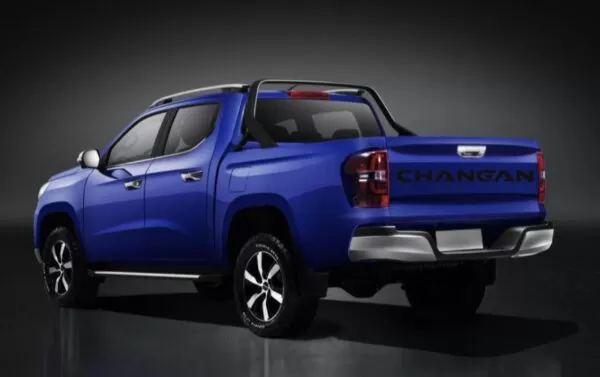 1st generation changan f70 pickup truck wheels and rear view