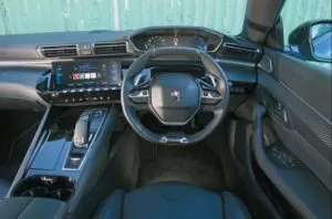 2nd generation peugeot 508 sedan front cabin interior view and features