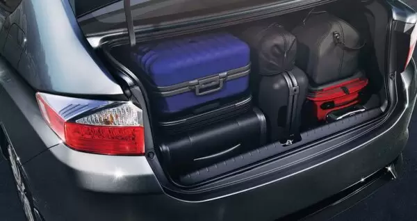 6th generation honda city sedan cargo area view