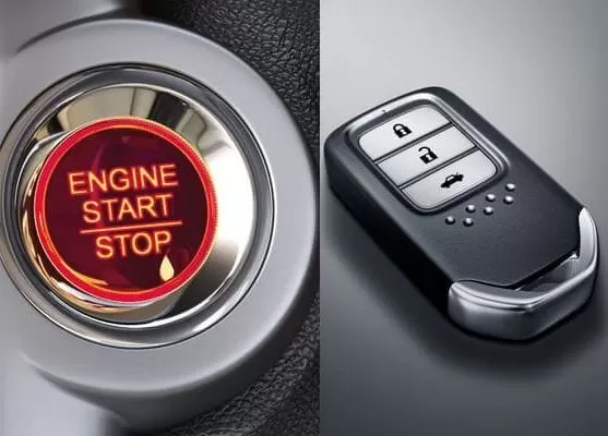 6th generation honda city sedan key and enging start button