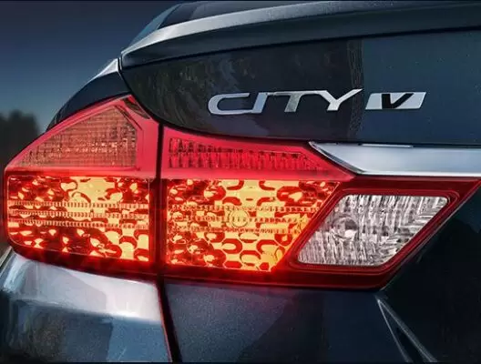 6th generation honda city sedan tail lamp view