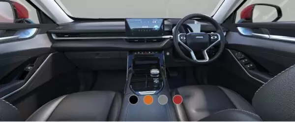 Haval H6 SUV front cabin interior view right hand drive