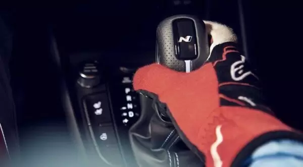 hyundai kona N high performance sportier small suv transmission view