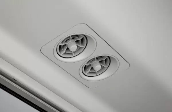 4th Generation Toyota Coaster air vents view