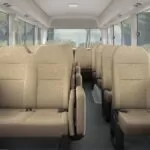 4th Generation Toyota Coaster spacious interior cabin view