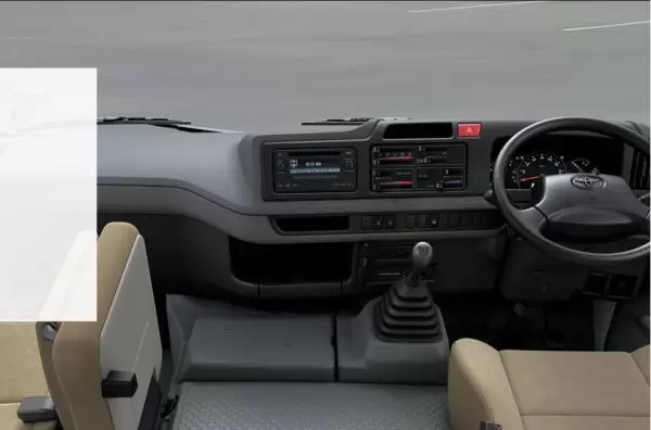 4th Generation Toyota Coaster steering wheel and other features