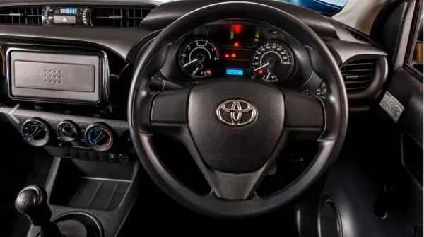 8th generation Toyota hilux single cabin pickup truck steering wheel and instrument cluster