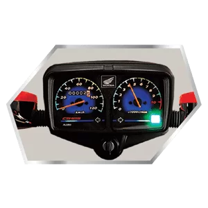 Stylishly Designed Speedometer With Honda Logo