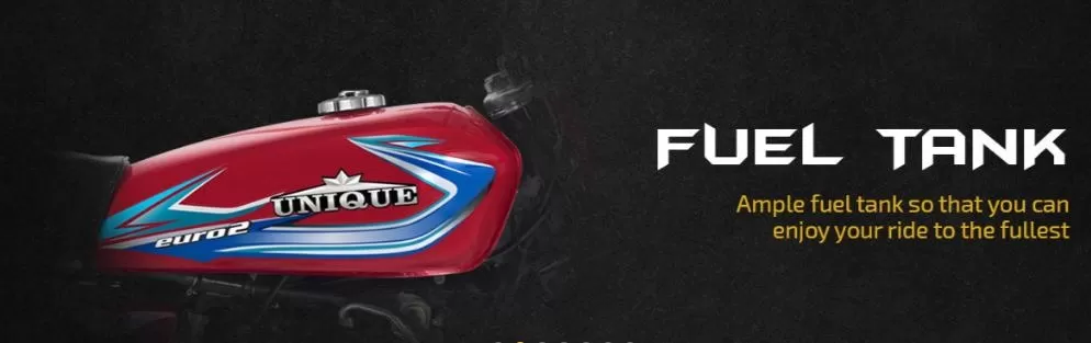 unique UD 125 Motorcycle ample fuel tank
