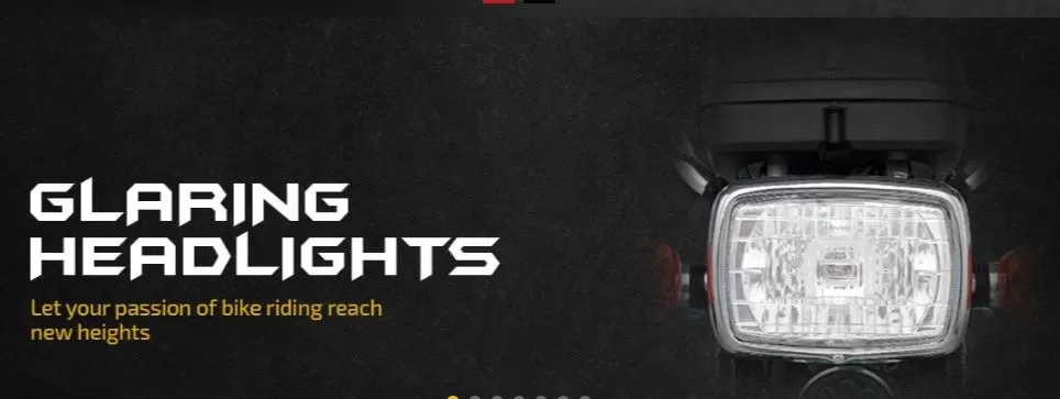 unique UD 125 Motorcycle glaring headlights