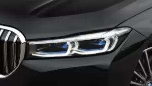 BMW 7 Series sedan 6th Generation headlamp close view