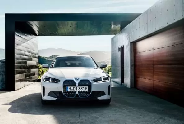 BMW i4 EV 1st generation sedan full front view