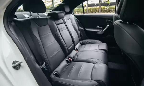 Mercedes Benz A Class 4th Generation sedan rear seats view