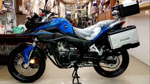 Road Prince RX3 Heavy Motor Bike blue real view