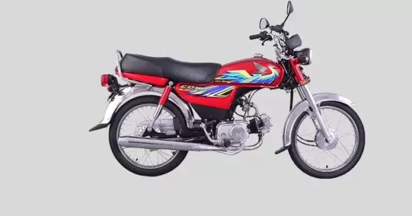 honda cd 70 motor bike full side view