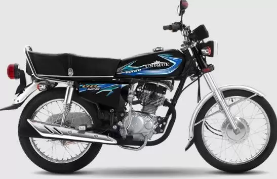 unique UD 125 Motorcycle black full side view
