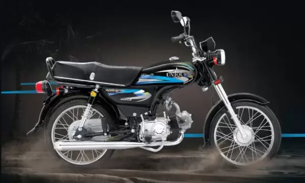 unique xtreme ud 70 motorcycle black full side view