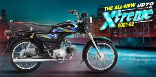 unique xtreme ud 70 motorcycle black style and design