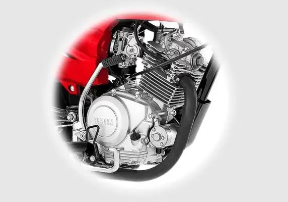 yamaha 125z dx motor bike engine view