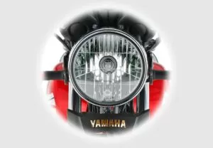 yamaha 125z dx motor bike headlamp view