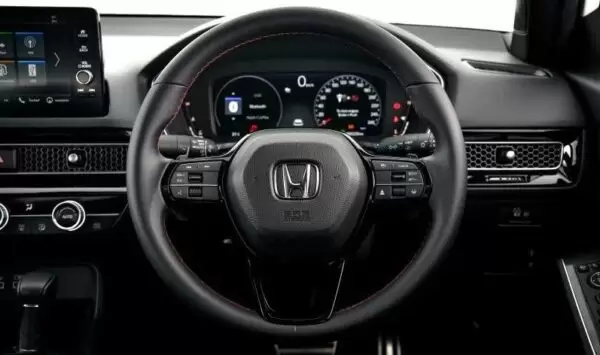 Honda Civic Sedan 11th Generation steering wheel close view