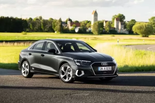 Audi A3 Sedan 4th Generation front and side view