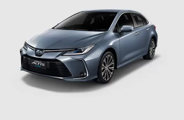 Toyota Corolla Altis Hybrid Sedan 12th Generation front and side view
