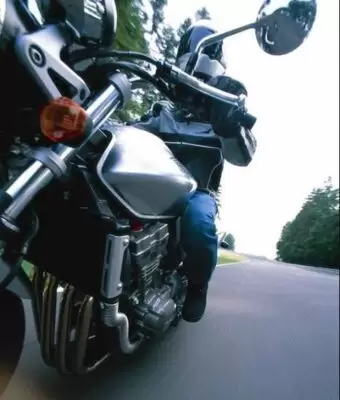 Honda CB 900F Hornet Motor Bike view from below