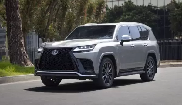 Lexus LX SUV 4th Generation front view with other grille design