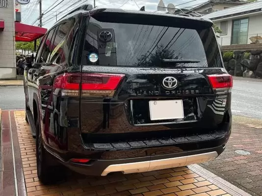 Toyota Land Cruiser SUV J300 Series sport model full rear view