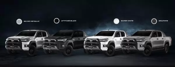Toyota Hilux Revo Rocco Pickup truck available colors