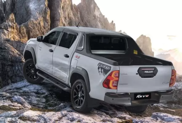 Toyota Hilux Revo Rocco Pickup truck beautiful side and rear profile