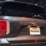 Hyundai Palisade SUV 1st Generation Facelift rear tail lights close view