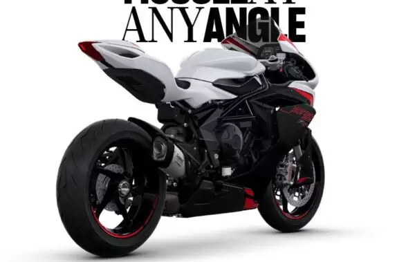 MV Agusta F3RR side and rear view