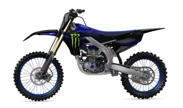 Yamaha YZ250F Motocross Motorcycle full side view
