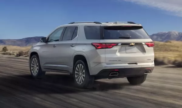 Chevrolet Traverse SUV 2nd Generation facelift full rear view