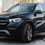 Mercedes Benz GLE Class SUV 4th Generation in black full front view